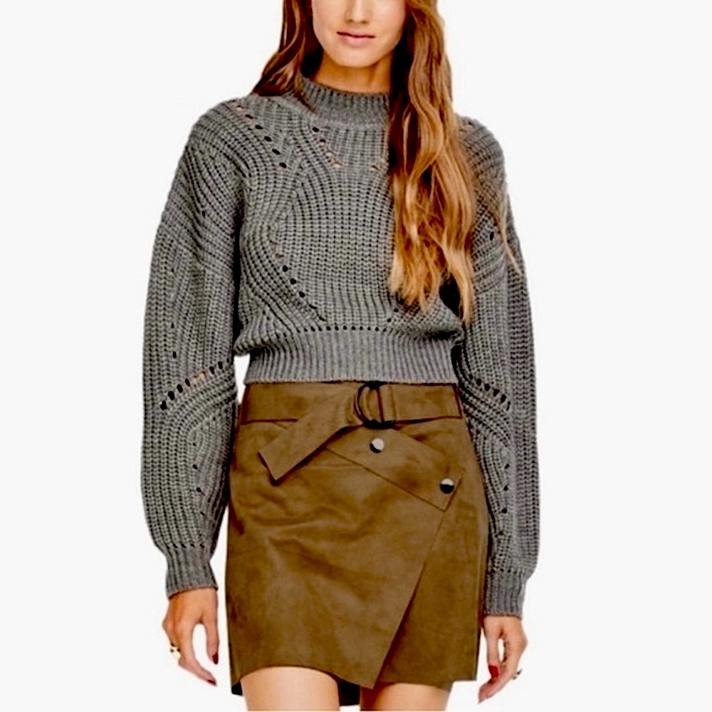 New ASTR The Label Carly cropped sweater